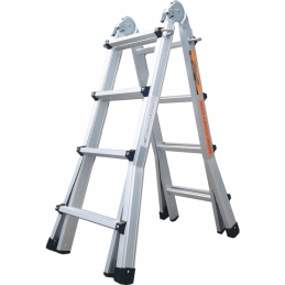 Échelle articulée pliante et télescopique en aluminium