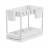 rangement sous evier blanc pratique pour cuisine