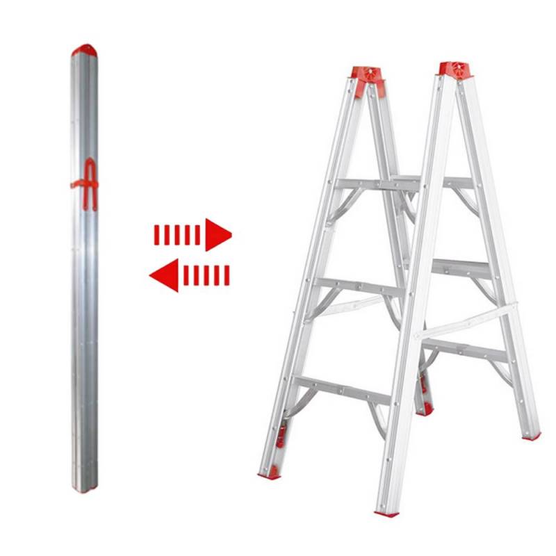 Escabeau pliable télescopique tubulaire 1.22M 3 marches