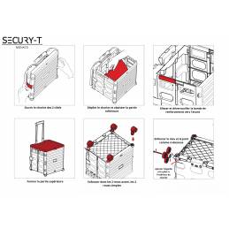 Chariot de course pliable. Chariot pratique pour escaliers