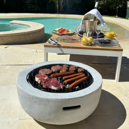 Brasero 2 en 1 - barbecue et chauffage pratique