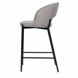 tabourets en tissu gris design et pas cher