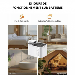 EVERSWEET MAX Fontaine à eau connectée pour animaux, 3L, 83jours d'autonomie