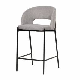 Tabouret de bar gris design pour salle à manger