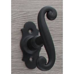 Poignées de porte COQ 330x36 cylindre, saillie rehaussée, noir, paire