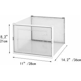 Lot de 12 Boîtes à Chaussures/Rangement Empilables en Plastique avec