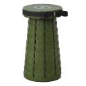 Tabouret pliable - Télescopique - Camping - Kaki