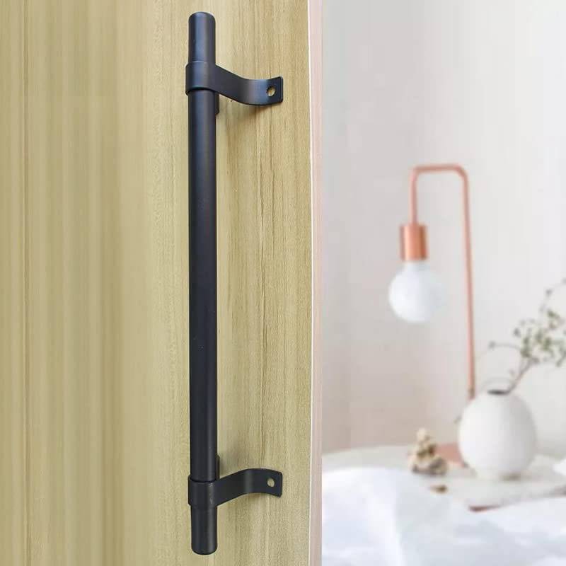 Poignée de porte coulissante type Atelier 140 mm gris foncé