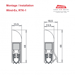 Plinthe acoustique thermique automatique en applique