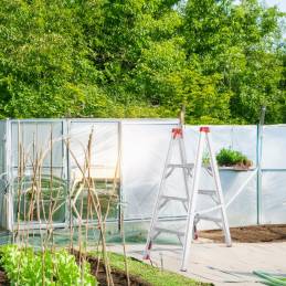 Escabeau pliable télescopique tubulaire 1.22M 3 marches