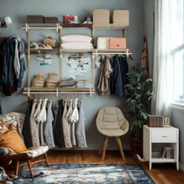 etagere murale métal blanc