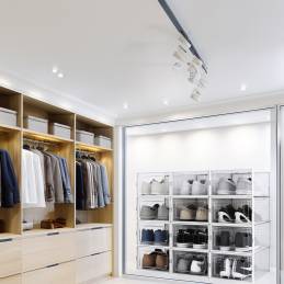 12 boîtes à chaussures empilables transparentes