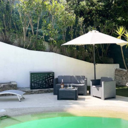 Cache climatisation noir en aluminium design