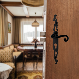 Poignées de porte COQ  vieil argent