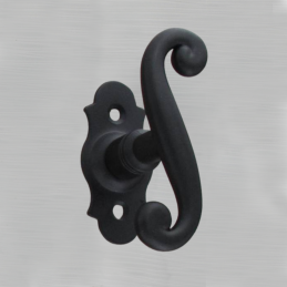 Poignées de porte COQ 330x36 cylindre, saillie rehaussée, noir, paire