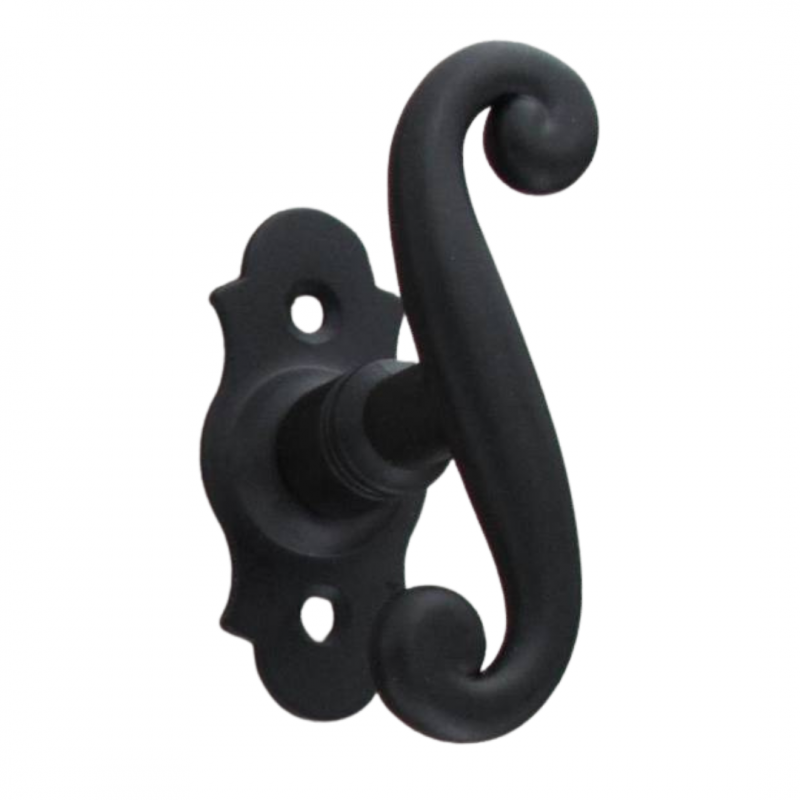 Poignées de porte COQ 330x36 cylindre, saillie rehaussée, noir, paire