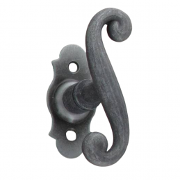 Poignées de porte COQ 330x36 cylindre, vieil argent