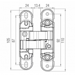 Charnière invisible