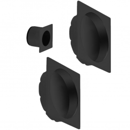 Poignée porte galandage noir