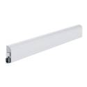 Plinthe porte – Thermique et acoustique - En applique – Recoupable - En aluminium - Blanc