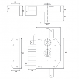 Serrure porte d'entrée sécurité