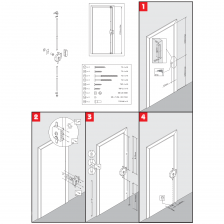 Serrure porte d'entrée sécurité