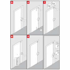 serrure 5 points sécurité porte entrée