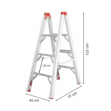 Escabeau pliable télescopique tubulaire 1.22M 3 marches