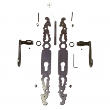 Bouton de fenêtre, COQ, noir