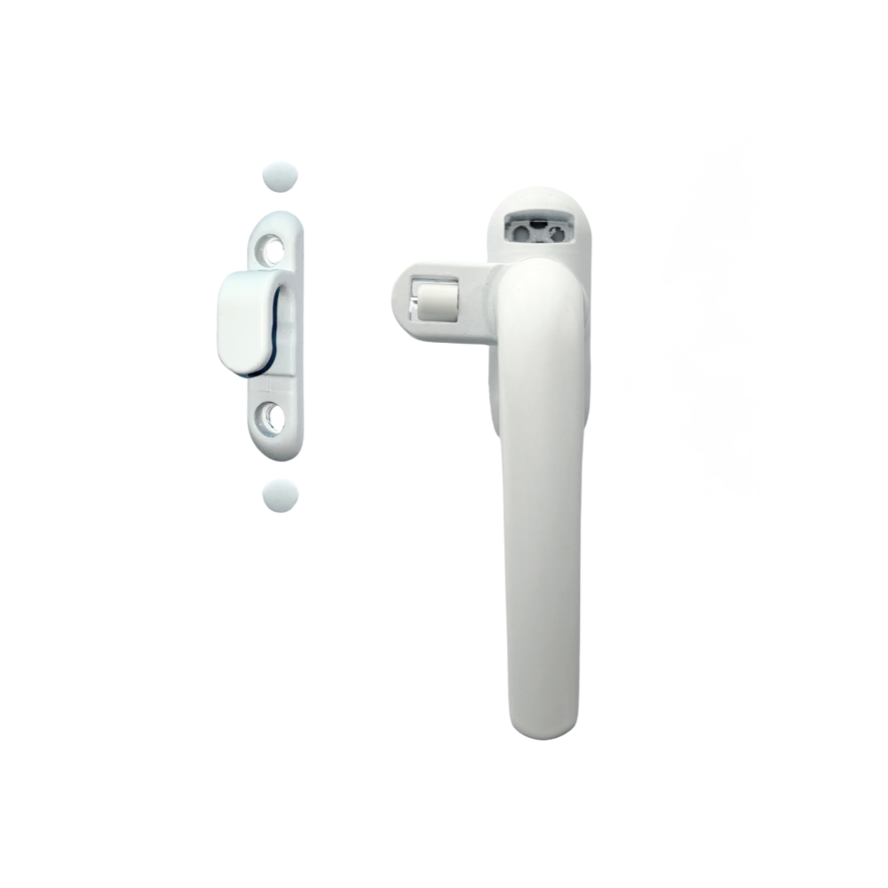 Poignée de fenêtre blanche