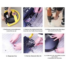 Barrière parking automatique batterie lithium