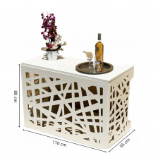 Cache climatisation - Amazonian - Aluminium - Beige RAL9001 - Taille médium