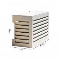 Cache climatisation blanc en Aluminium