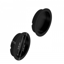 Poignée porte galandage - À encastrer - Noires - Noires