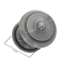 Bouton Boule de porte d'entrée rustique