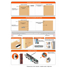 Rail invisible pour porte coulissante - 1.5M - Recoupable