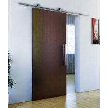 Rail porte coulissante - 2M - Apparent - Porte en bois - Finition inox
