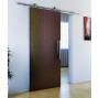 Rail porte coulissante - 2M - Apparent - Porte en bois - Finition inox