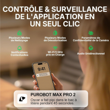 Petkit Purobot Max Pro 2 Litière Automatique Avec Caméra