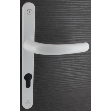 Poignée trou de cylindre i - Aluminium revêtement blanc