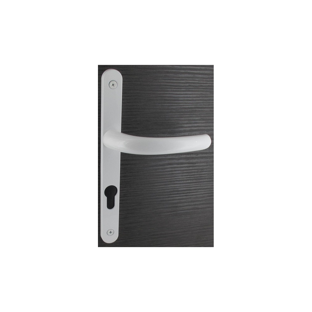 Poignée trou de cylindre i - Aluminium revêtement blanc