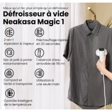 Neakasa Magic 1 Défroisseur portable avec aspiration, technologie AirIron