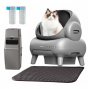 Neakasa Litière automatique M1, Grise + PooGuard poubelle à litière pour chat