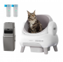Neakasa Litière automatique M1, Blanc + PooGuard poubelle à litière pour chat
