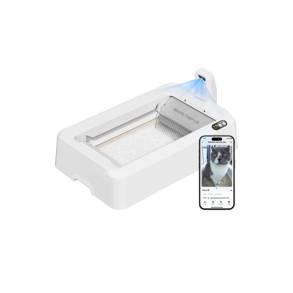 Petkit Purobot Crystal Duo litière pour chat avec caméra IA