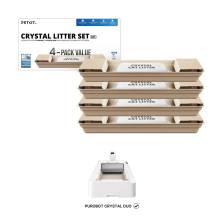 Petkit Crystal Cat Litter Pack de 4 recharges pour litière Purobot Crystal Duo