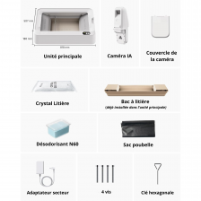 Petkit Purobot Crystal Duo litière pour chat avec caméra IA