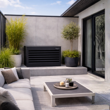 Cache climatisation gris anthracite - en aluminium