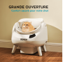 Catlink Open-X Litière autonettoyante pour chats - Blanc