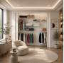 Dressing crémaillère - Étagère mural industriel - Modulables - Blanc - 47 pièces - 2,38x1,22M